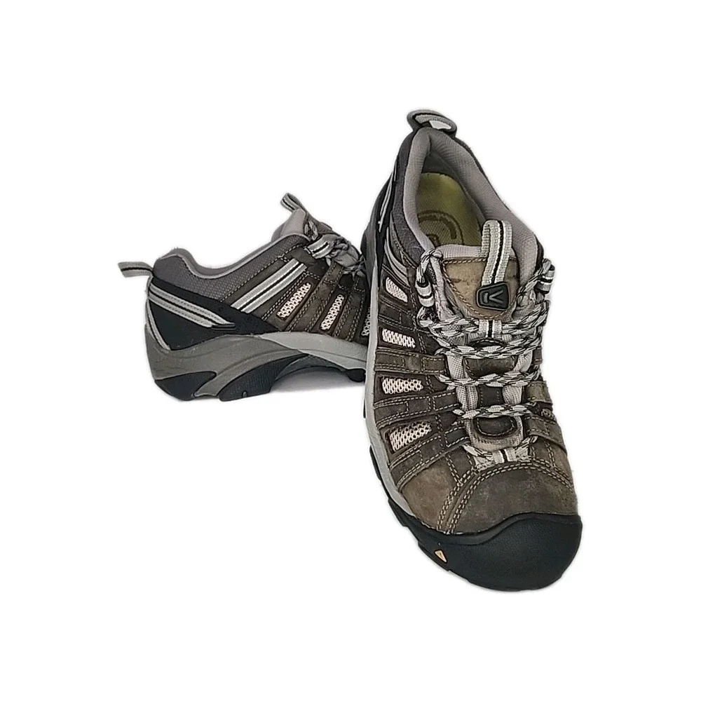 Keen Utility Flint Low‎ Men's 8D  Gargoyle/Forest Night Steel Toe Waterproof